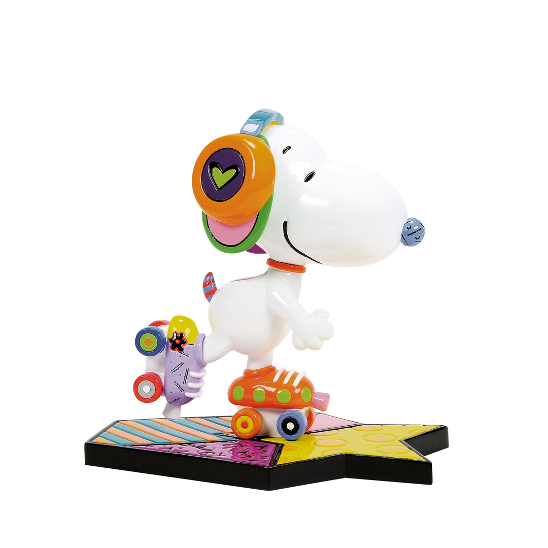 Peanuts Britto: Snoopy Roller Skate Figurine sparkle-castle