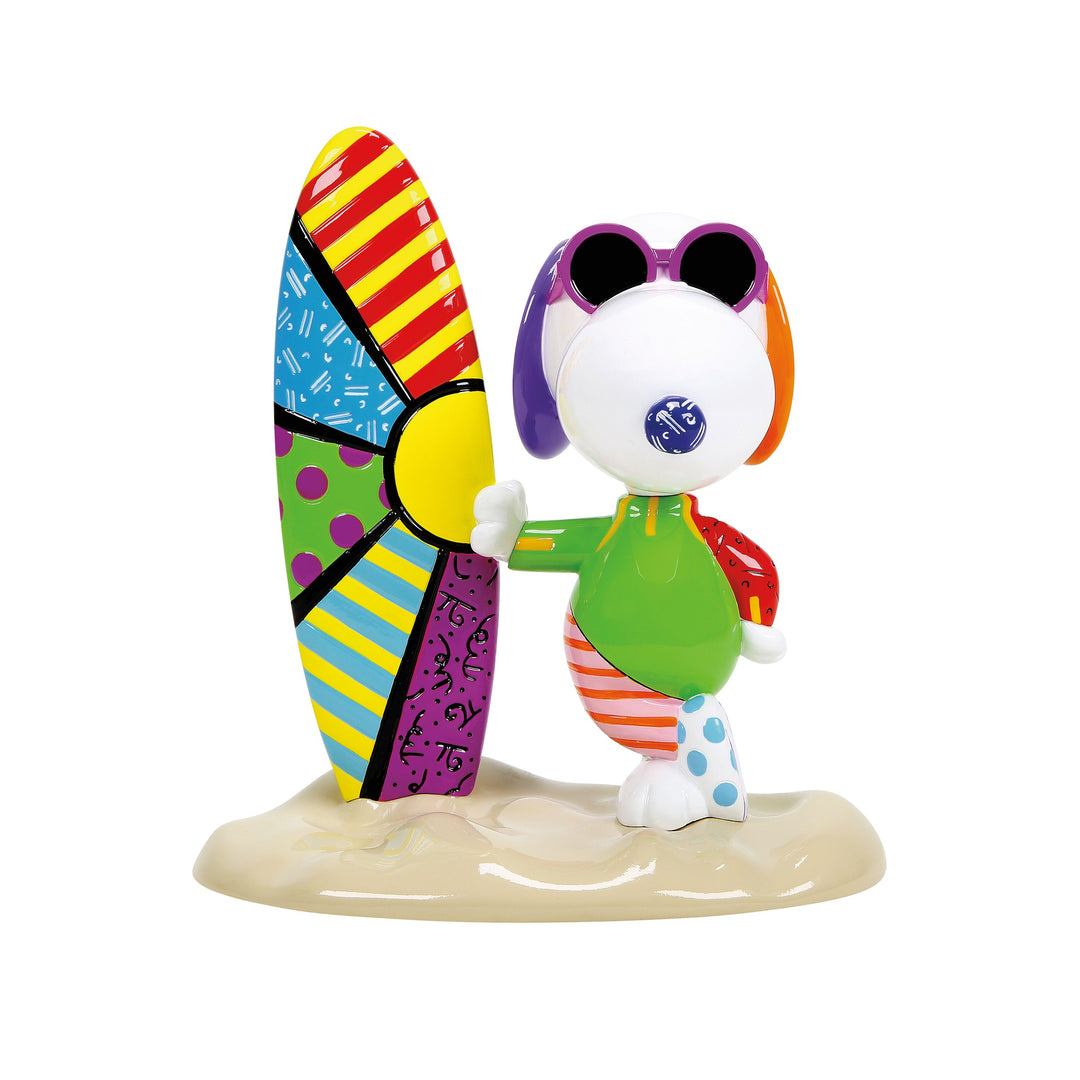 Peanuts Britto: Joe Cool Surf Figurine sparkle-castle