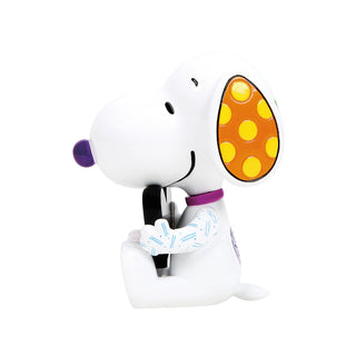 Peanuts Britto: Snoopy With Heart Miniature Figurine sparkle-castle