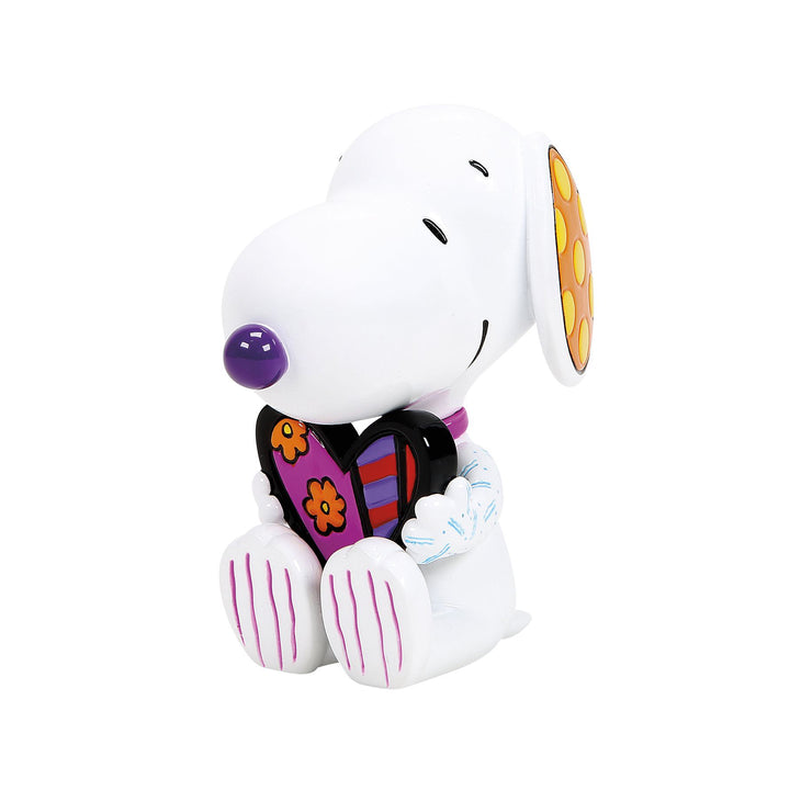 Peanuts Britto: Snoopy With Heart Miniature Figurine sparkle-castle