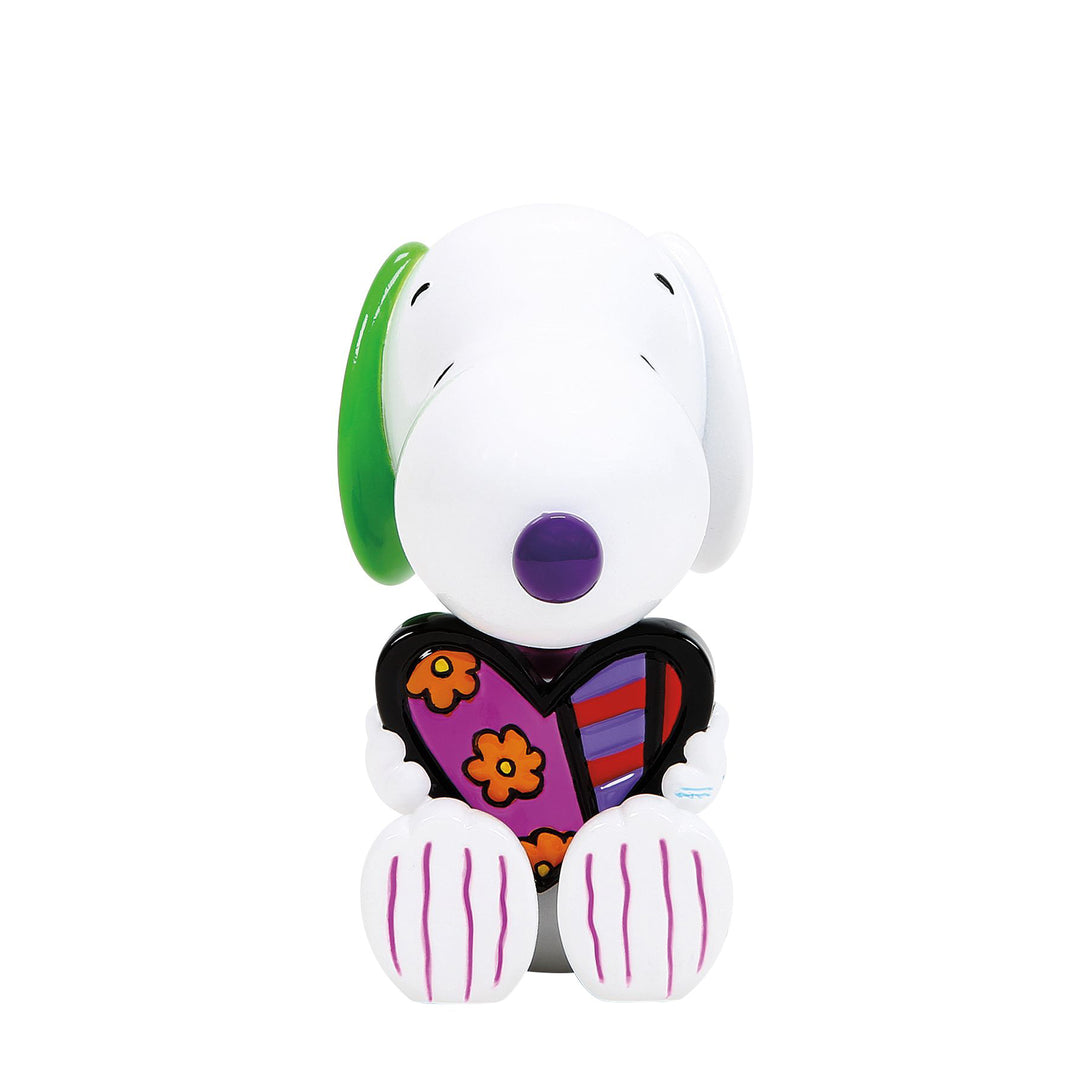 Peanuts Britto: Snoopy With Heart Miniature Figurine sparkle-castle