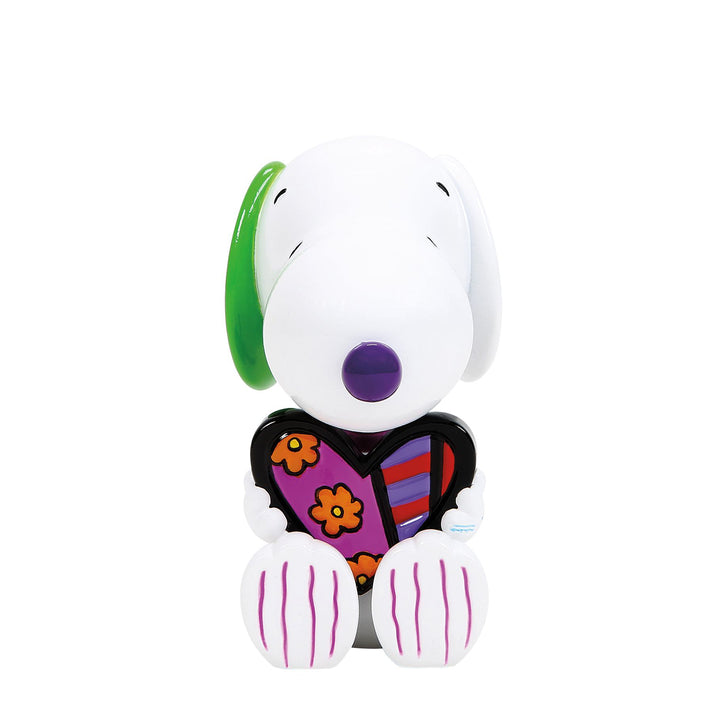 Peanuts Britto: Snoopy With Heart Miniature Figurine sparkle-castle