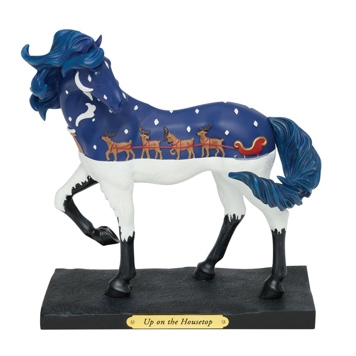 Trail of Painted Ponies: Up on the Housetop Figurine Limited Edition sparkle-castle