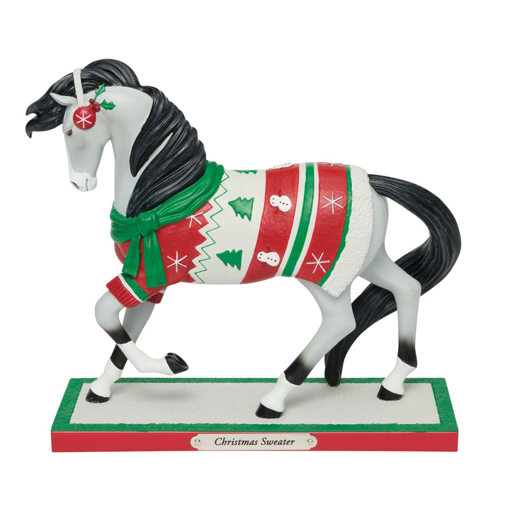 Trail of Painted Ponies: Christmas Sweater Figurine Limited Edition sparkle-castle