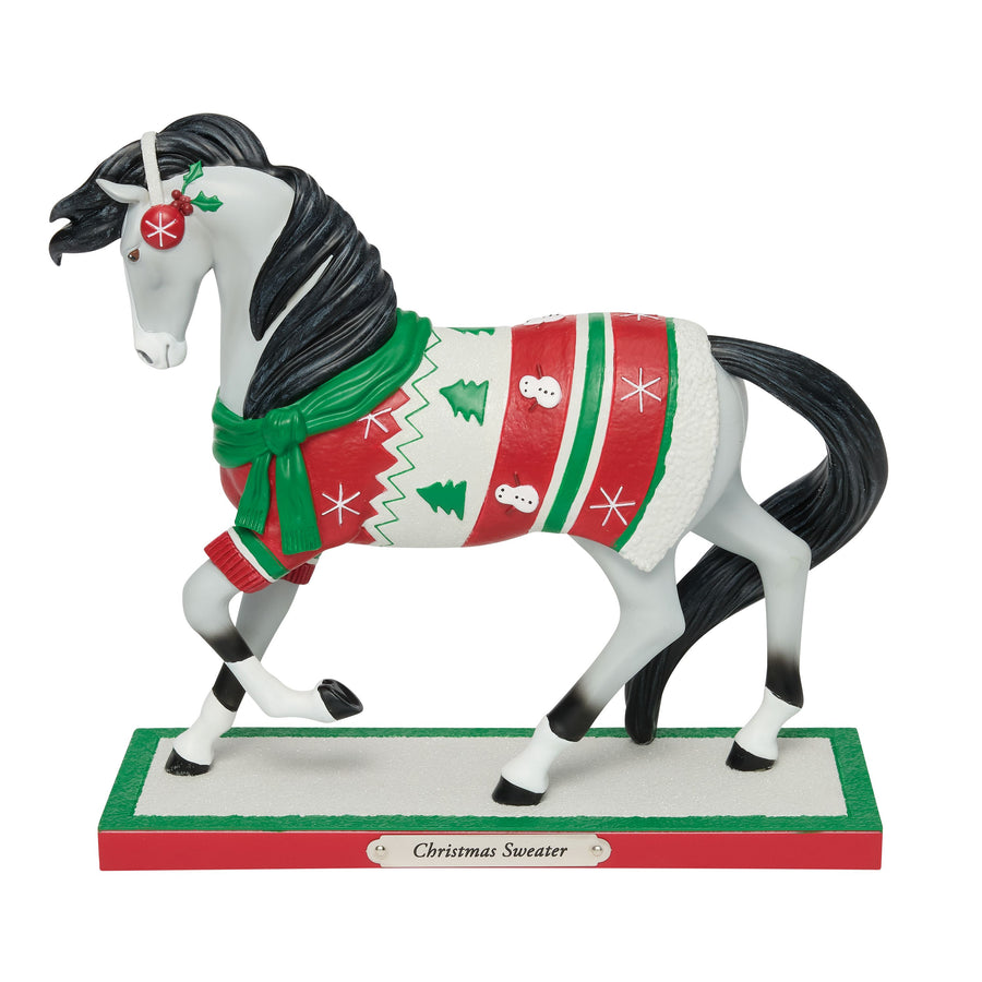 Trail of Painted Ponies: Christmas Sweater Figurine Limited Edition sparkle-castle