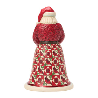 Jim Shore Heartwood Creek: 4th Annual Collector's Edition Santa With Cardinal Nest Figurine sparkle-castle