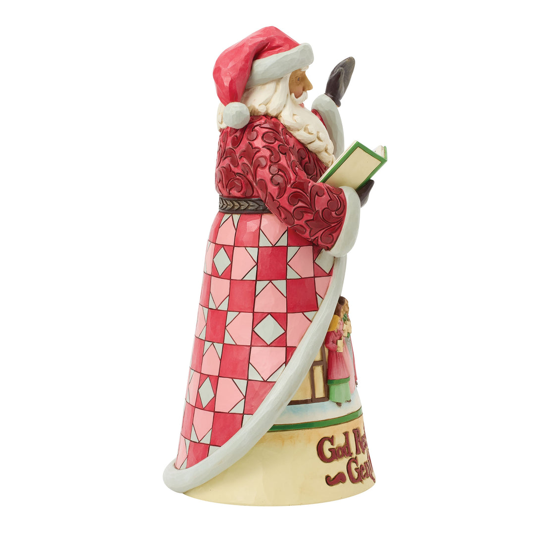 Jim Shore Heartwood Creek: 20th Annual Caroling Santa God Rest Ye Merry Gentlemen Figurine sparkle-castle