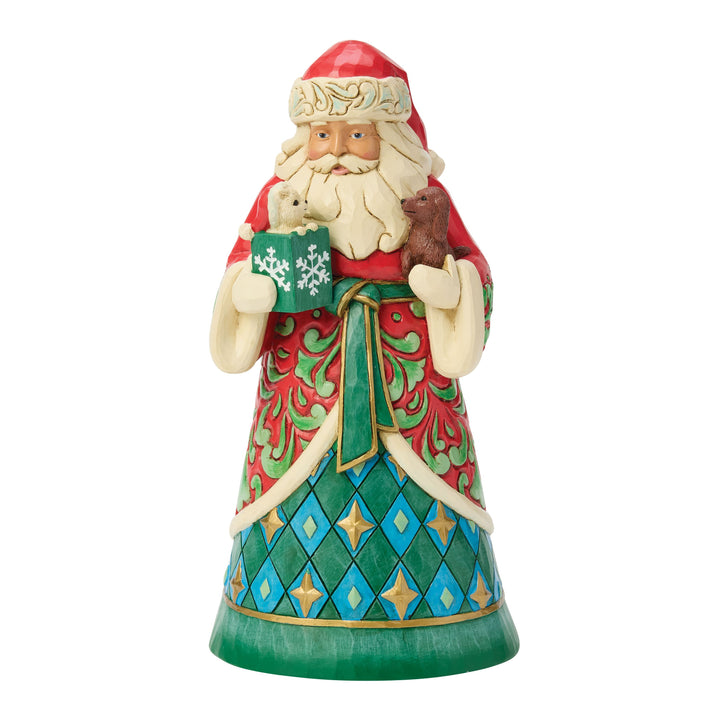 Jim Shore Heartwood Creek: Santa With Rescue Pets Figurine sparkle-castle