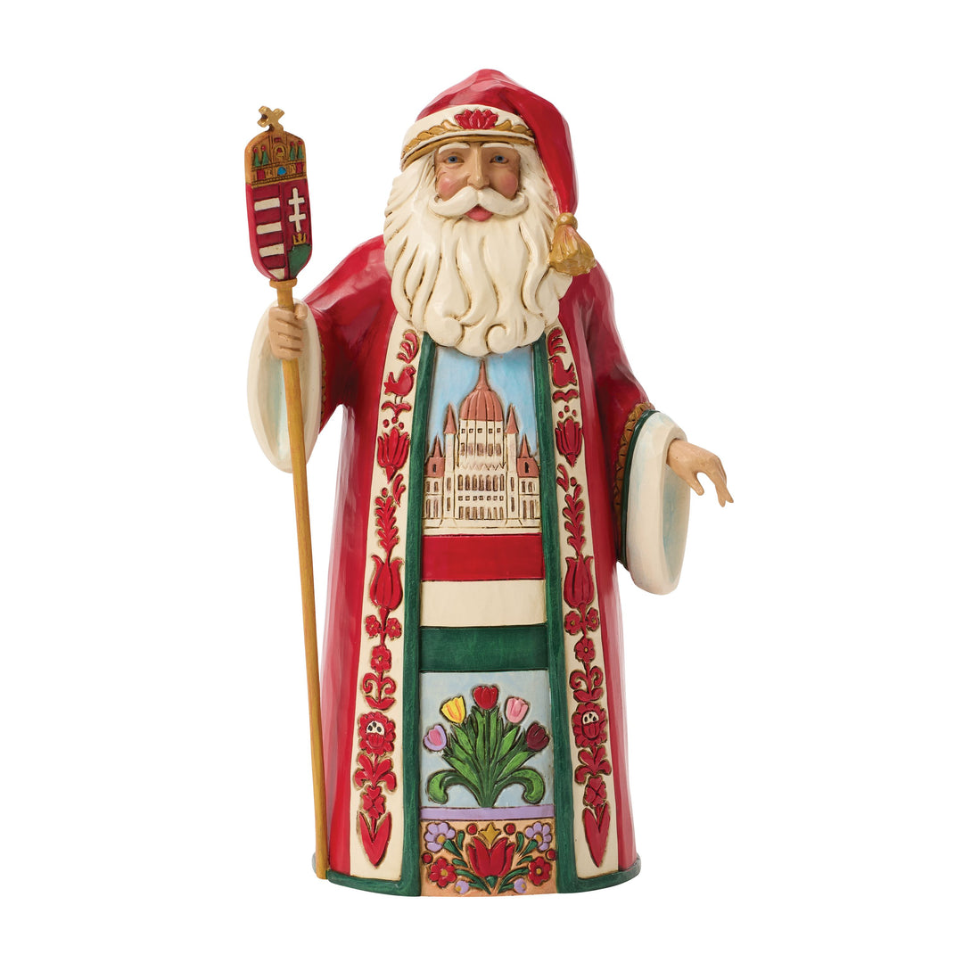 Jim Shore Heartwood Creek: Hungarian Santa Figurine sparkle-castle