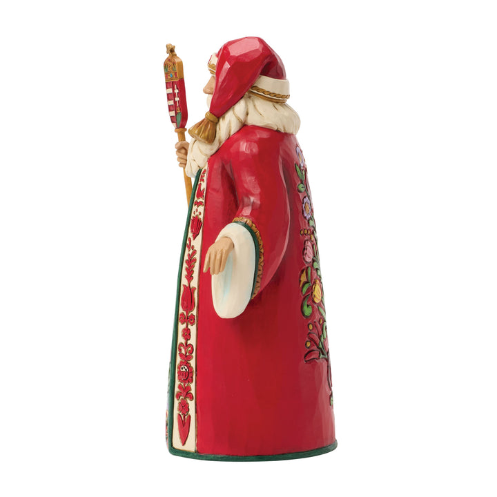 Jim Shore Heartwood Creek: Hungarian Santa Figurine sparkle-castle
