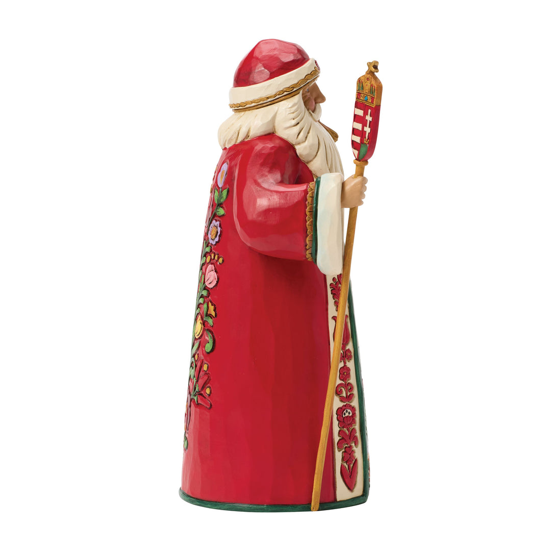 Jim Shore Heartwood Creek: Hungarian Santa Figurine sparkle-castle