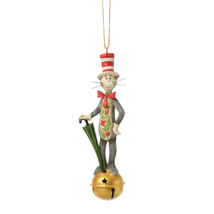 Jim Shore Dr. Seuss: Cat In The Hat Hanging Ornament sparkle-castle