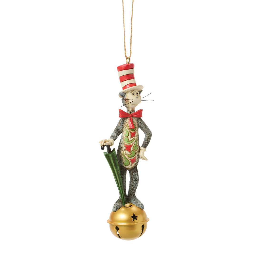Jim Shore Dr. Seuss: Cat In The Hat Hanging Ornament sparkle-castle