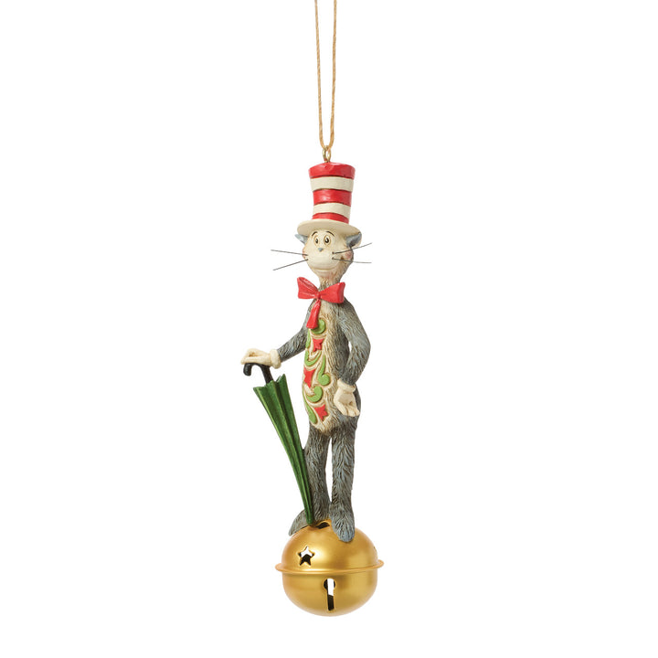 Jim Shore Dr. Seuss: Cat In The Hat Hanging Ornament sparkle-castle