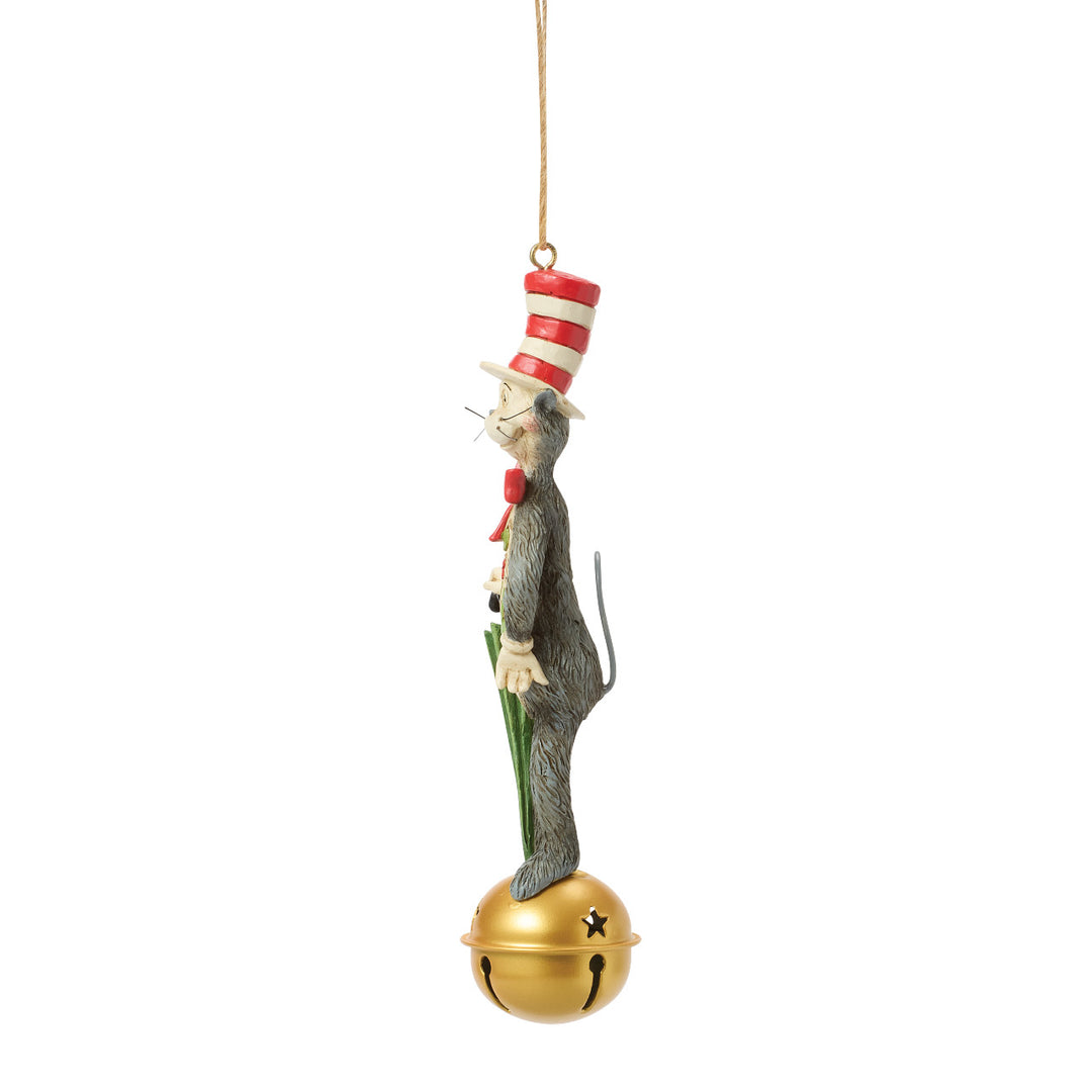 Jim Shore Dr. Seuss: Cat In The Hat Hanging Ornament sparkle-castle