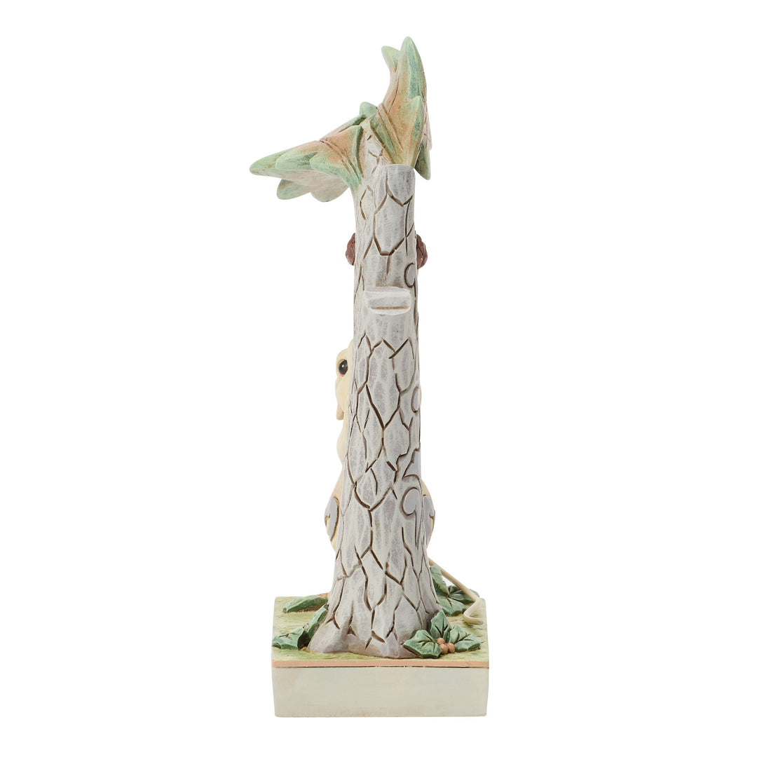 Jim Shore Heartwood Creek: White Woodland Field Mouse and Acorn Figurine sparkle-castle