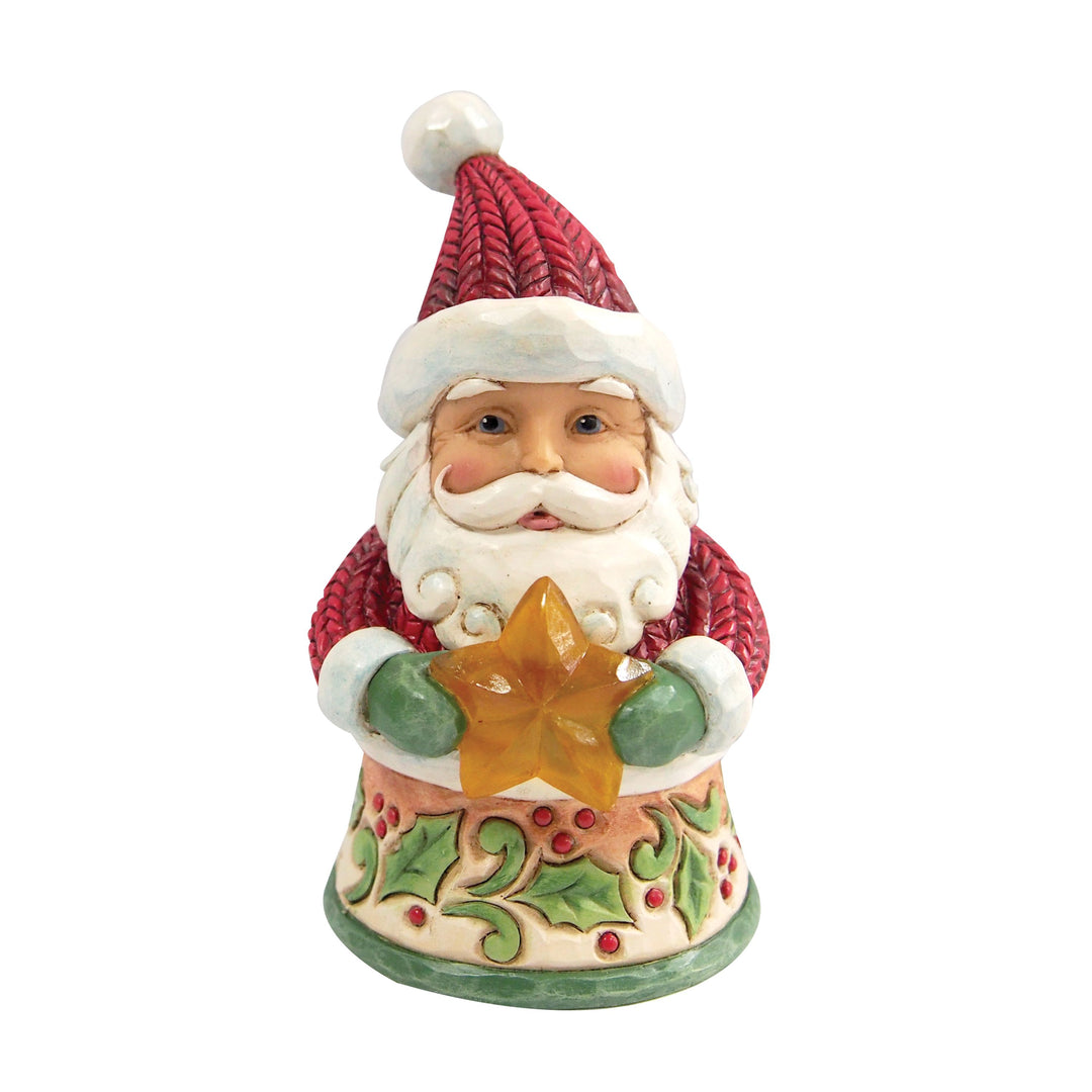 Jim Shore Heartwood Creek: Santa Holding Star Miniature Figurine sparkle-castle