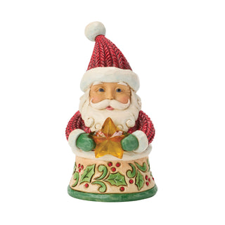 Jim Shore Heartwood Creek: Santa Holding Star Miniature Figurine sparkle-castle