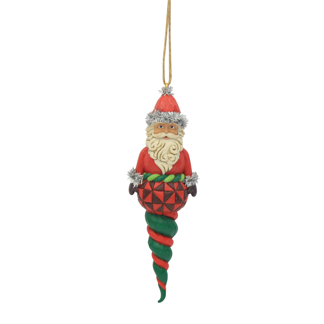 Jim Shore Heartwood Creek: Santa Finial Hanging Ornament sparkle-castle