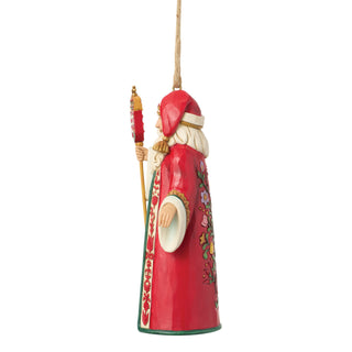 Jim Shore Heartwood Creek: Hungarian Santa Hanging Ornament sparkle-castle