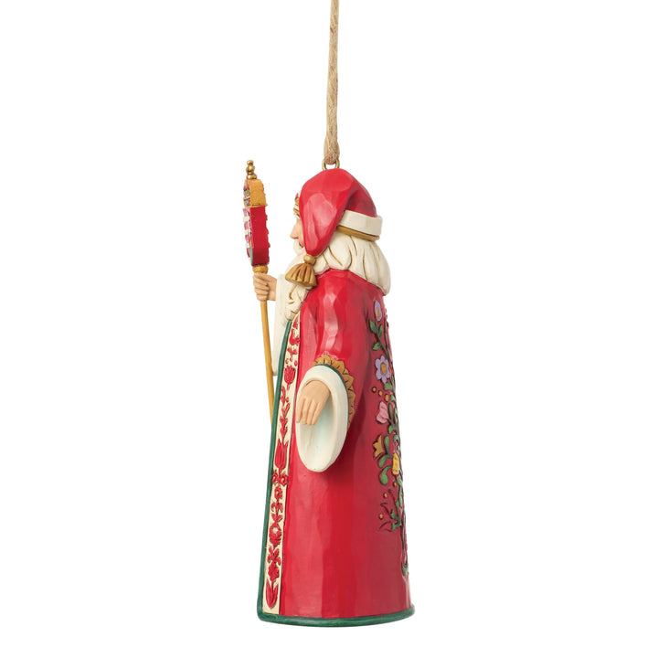 Jim Shore Heartwood Creek: Hungarian Santa Hanging Ornament sparkle-castle