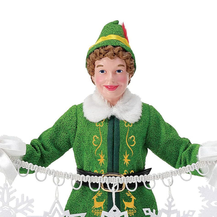 Department 56 Possible Dreams: Buddy the Elf Making Snowflakes Figurine sparkle-castle