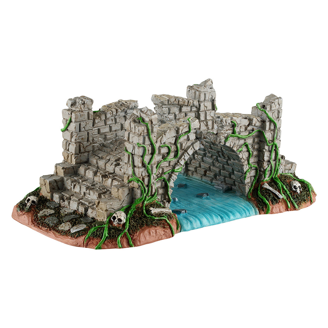 Lemax Spooky Town Halloween Village Accessory: Broken Bridge sparkle-castle