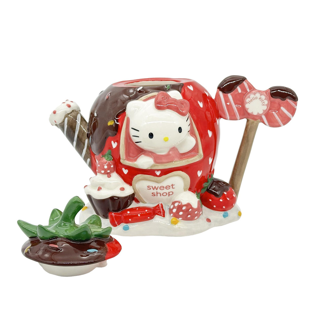 Blue Sky Clayworks: Hello Kitty Strawberry Sweet Shop Teapot sparkle-castle