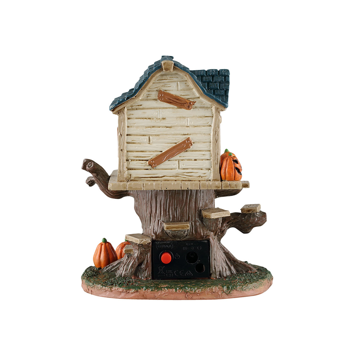Lemax Spooky Town Halloween Village Accessory: Skull Tree House sparkle-castle