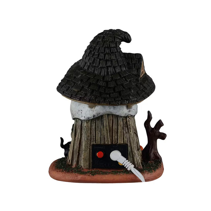 Lemax Spooky Town Halloween Village Accessory: Witch's Skull Hut sparkle-castle