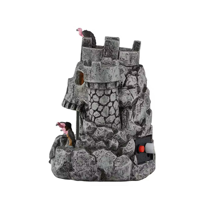 Lemax Spooky Town Halloween Village Accessory: Skull Castle sparkle-castle