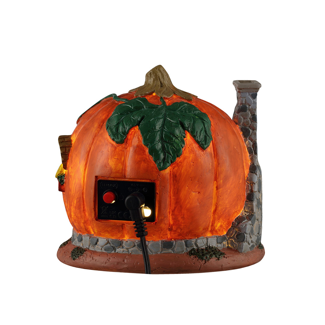 Lemax Spooky Town Halloween Village Accessory: Pumpkin Skull House sparkle-castle