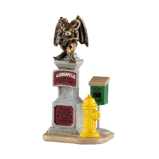 Lemax Spooky Town Halloween Village Accessory: Gargoyle Comfort Station sparkle-castle