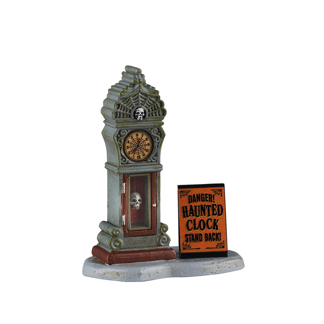 Lemax Spooky Town Halloween Village Accessory: Haunted Clock Quarantine sparkle-castle