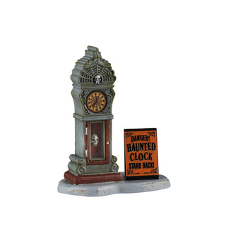 Lemax Spooky Town Halloween Village Accessory: Haunted Clock Quarantine sparkle-castle