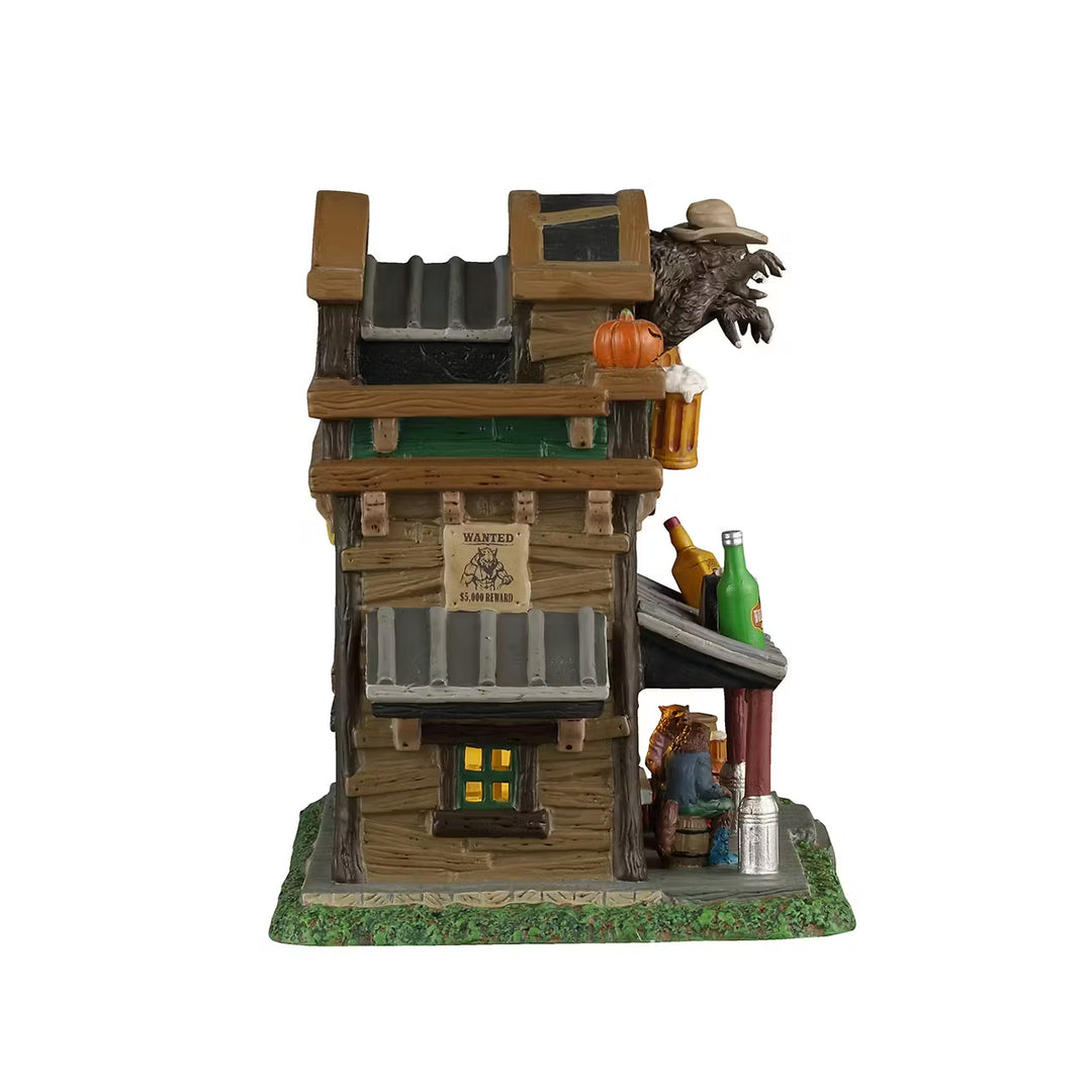 Lemax Spooky Town Halloween Village: Silver Slug Saloon sparkle-castle