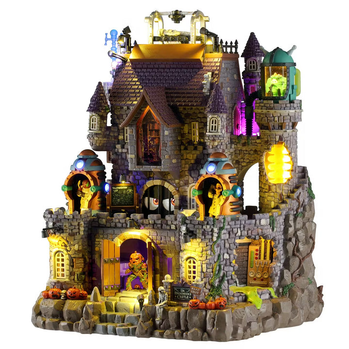 Lemax Spooky Town Halloween Village: Dr. Dreadmoor's Castle sparkle-castle