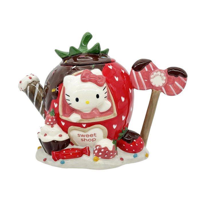 Blue Sky Clayworks: Hello Kitty Strawberry Sweet Shop Teapot sparkle-castle