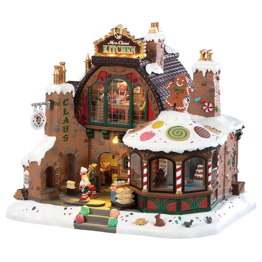 Lemax Santa's Wonderland Village: Mrs. Claus Kitchen sparkle-castle