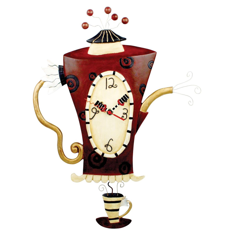 Allen Designs: Steamin' Tea Clock sparkle-castle