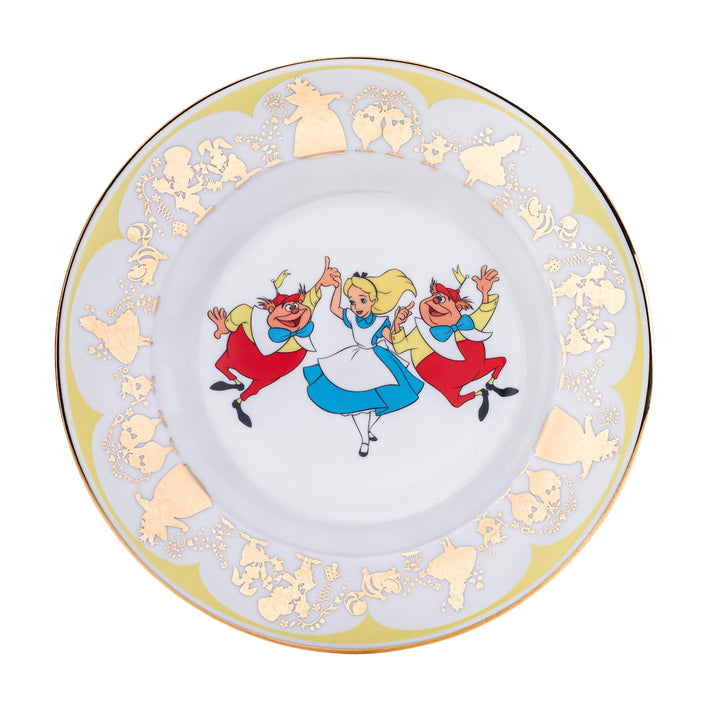 Disney English Ladies: Tweedledee and Tweedledum 6" Decorative Plate sparkle-castle