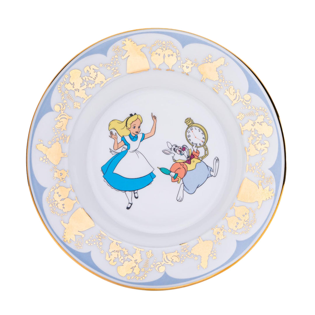 Disney English Ladies: White Rabbit 6" Decorative Plate sparkle-castle
