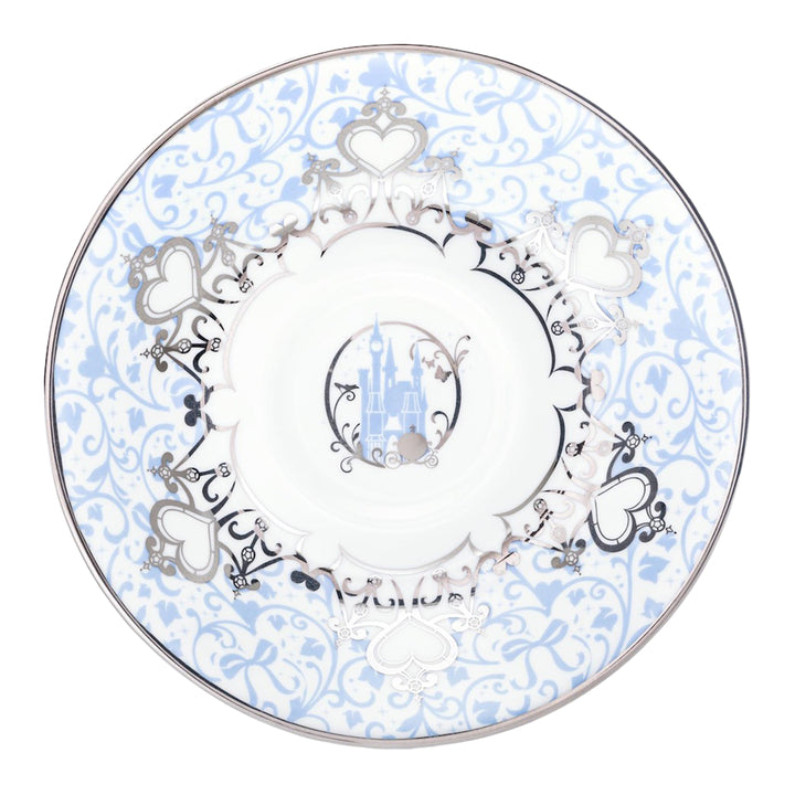 Disney English Ladies: Wedding Platinum Cinderella Decorative Cup & Saucer sparkle-castle