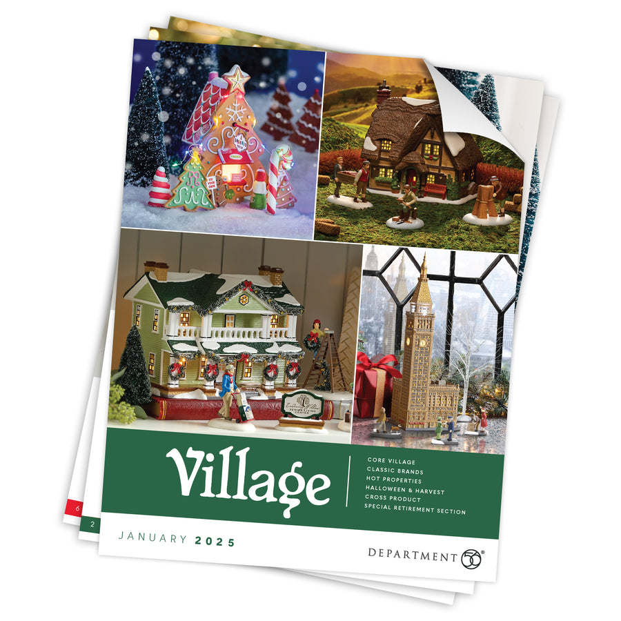 Department 56 Village 2025 Product Catalog Physical Copy sparkle-castle