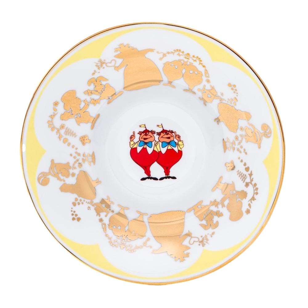 Disney English Ladies: Tweedledee and Tweedledum Decorative Cup & Saucer sparkle-castle