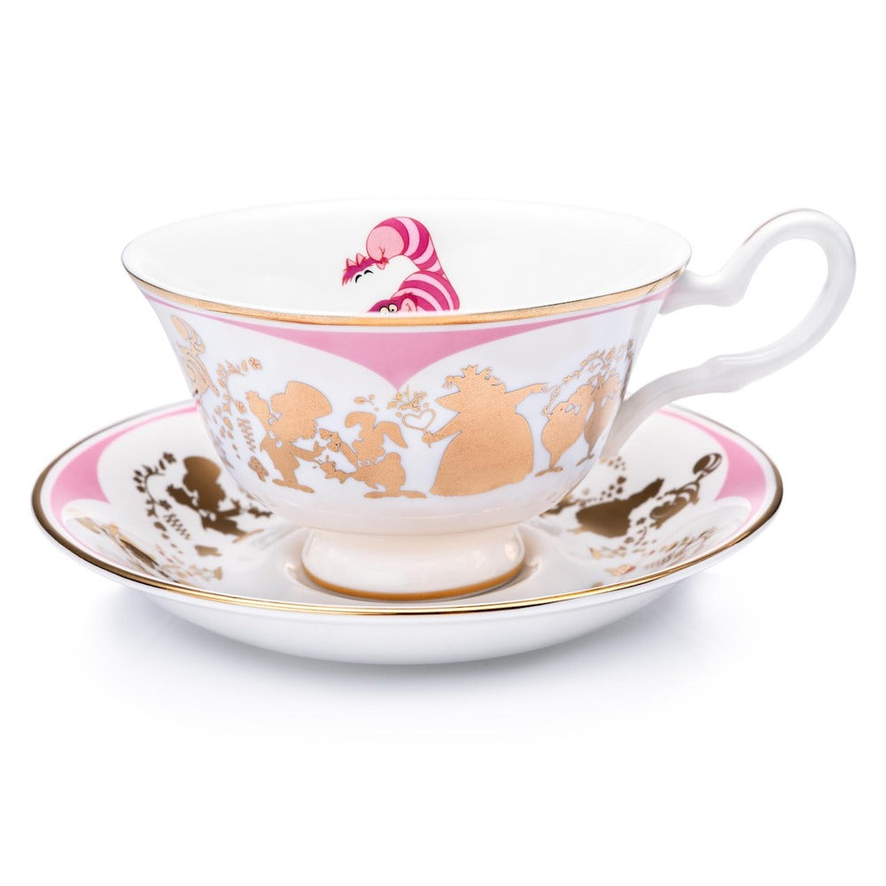 Disney English Ladies: Cheshire Cat Decorative Cup & Saucer sparkle-castle
