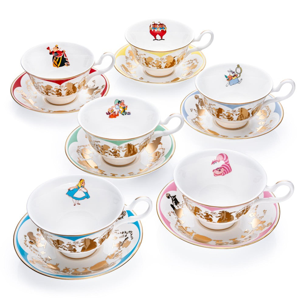 Disney English Ladies: Cheshire Cat Decorative Cup & Saucer sparkle-castle