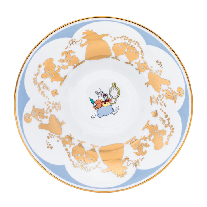 Disney English Ladies: White Rabbit Decorative Cup & Saucer sparkle-castle