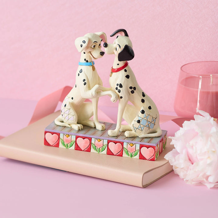 Jim Shore Disney Traditions: 101 Dalmatians Pongo & Perdita Figurine sparkle-castle