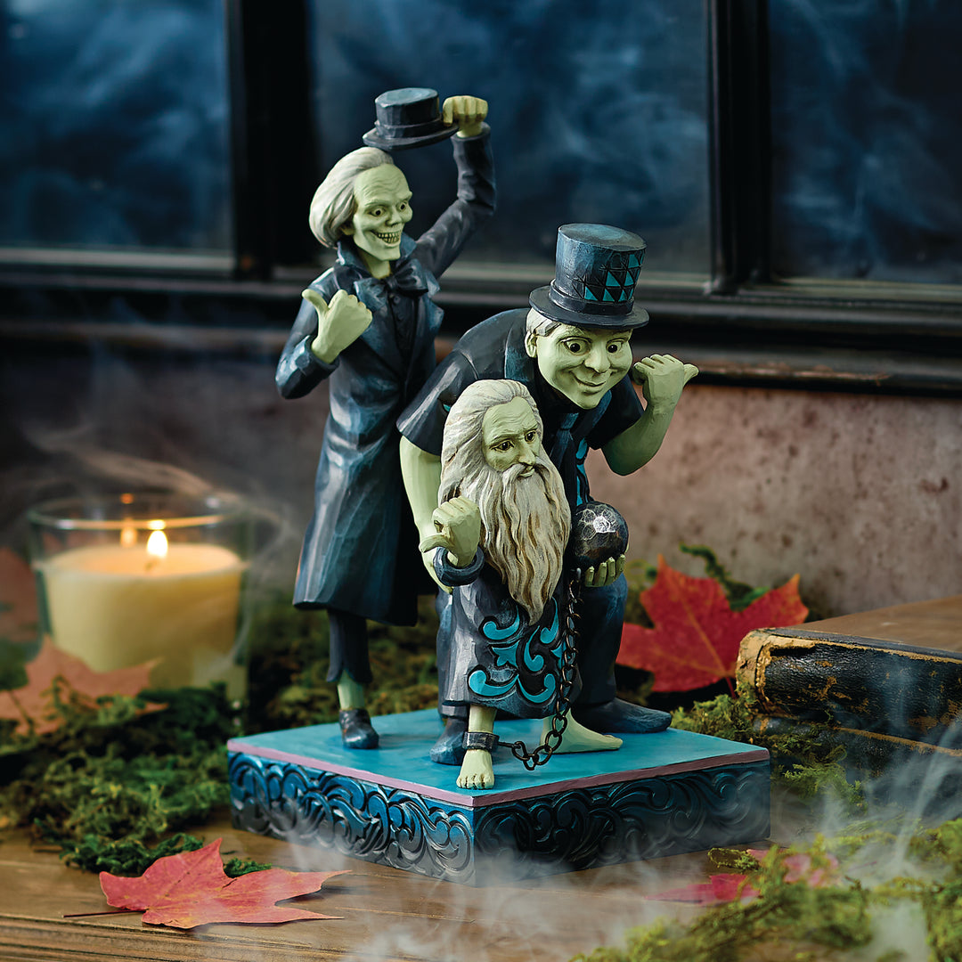 Jim Shore Disney Traditions: Hitchhiking Ghosts Figurine sparkle-castle